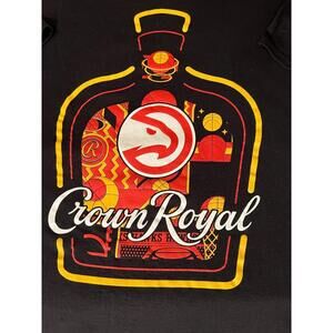 Atlanta Hawks Crown Royal Colab Shirt Adult  Black